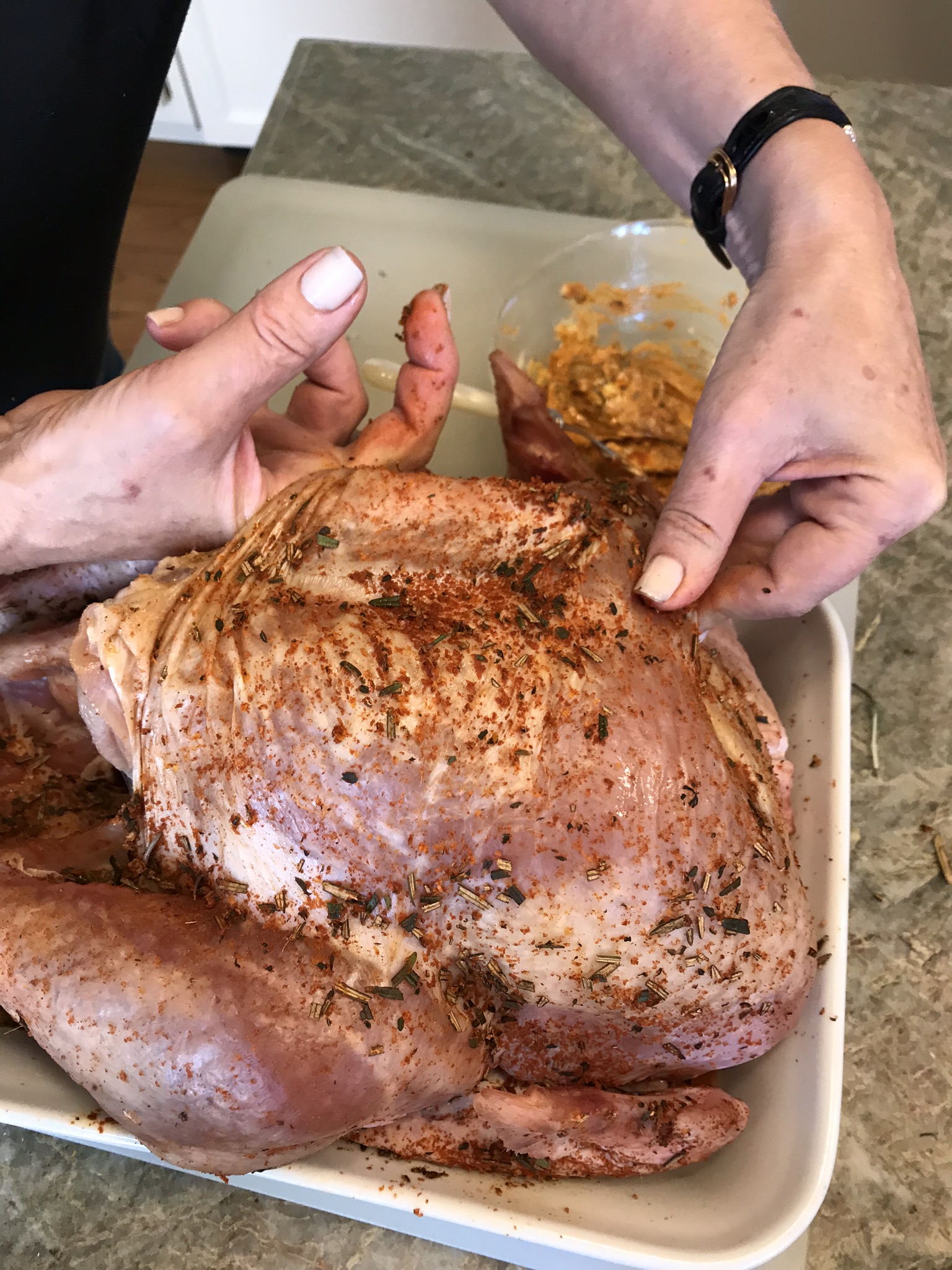 Dry Brined Roasted Turkey Compound Butter_Pamela Morgan_Flirting with Flavors